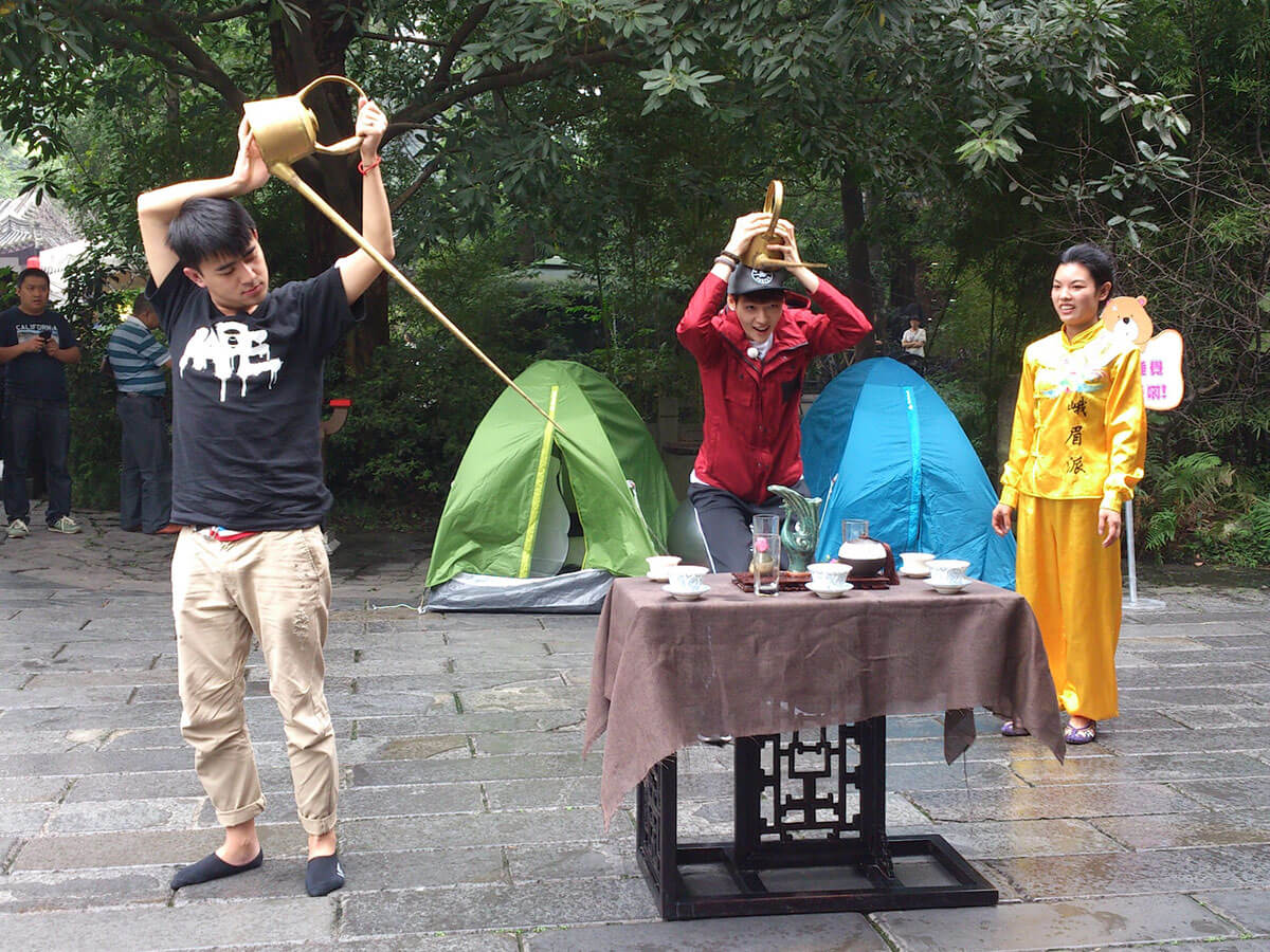 《两天一夜》栏目在锦里拍摄
